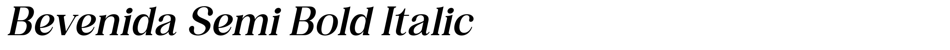 Bevenida Semi Bold Italic